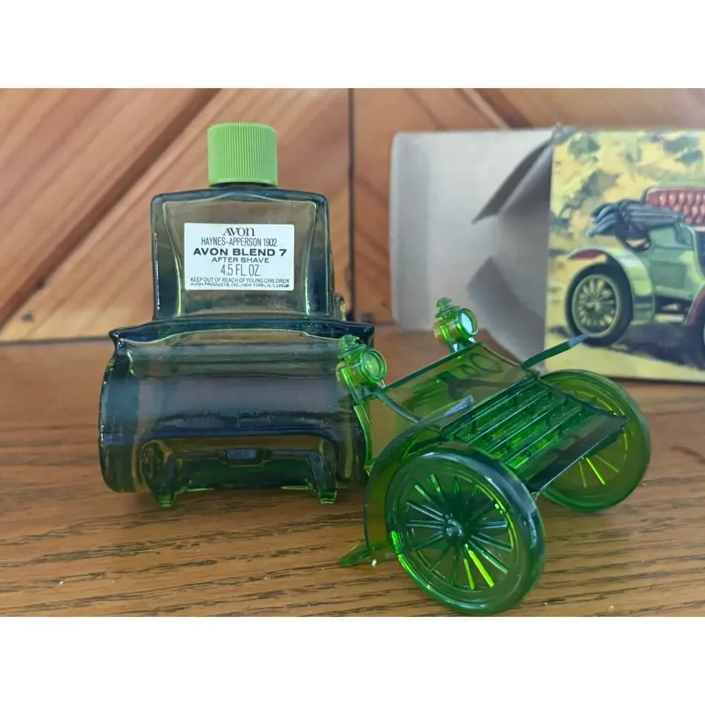 Vintage Avon Haynes-Apperson 1902 Car Decanter Blend 7 After Shave w Box